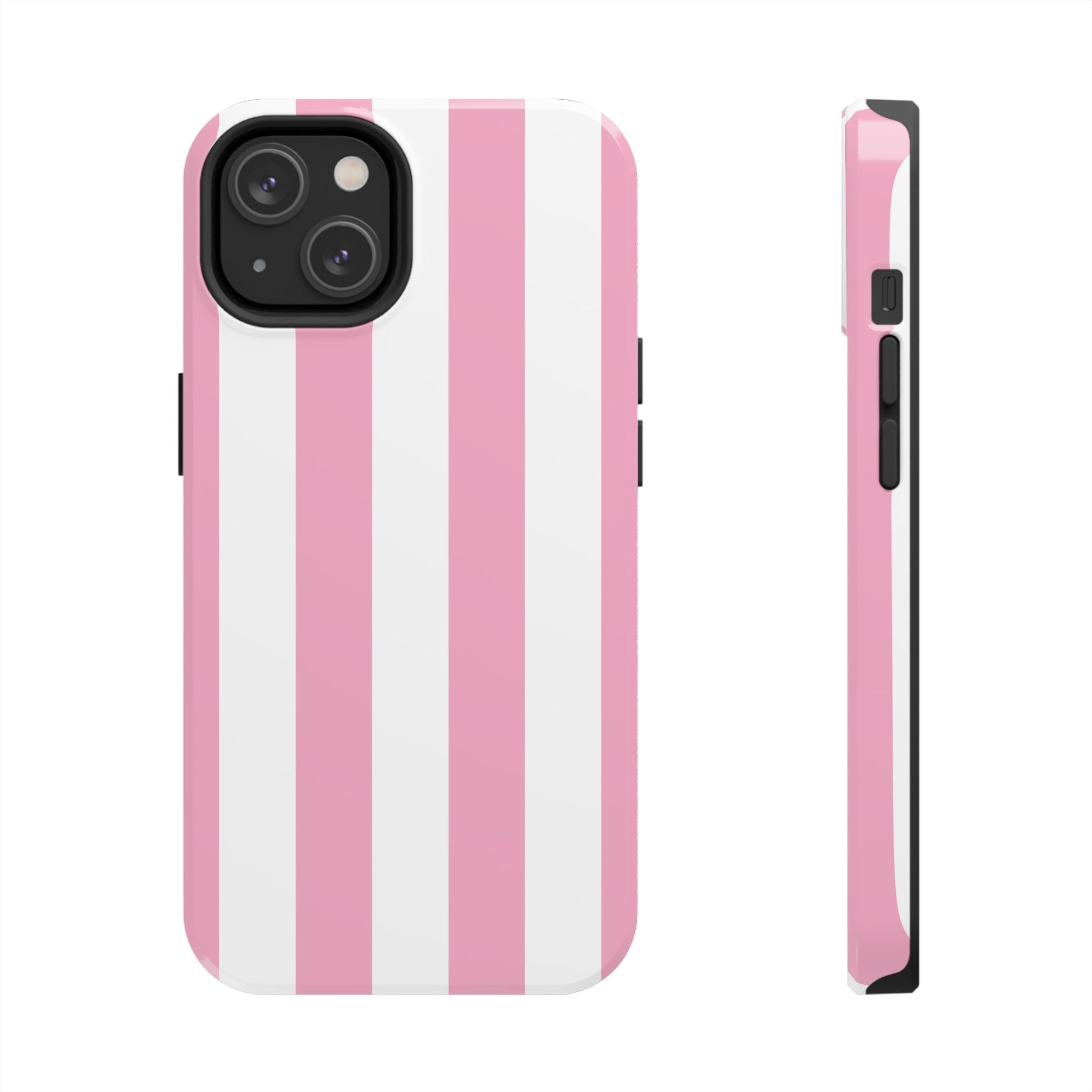 Pink Cabana Stripe iPhone Case