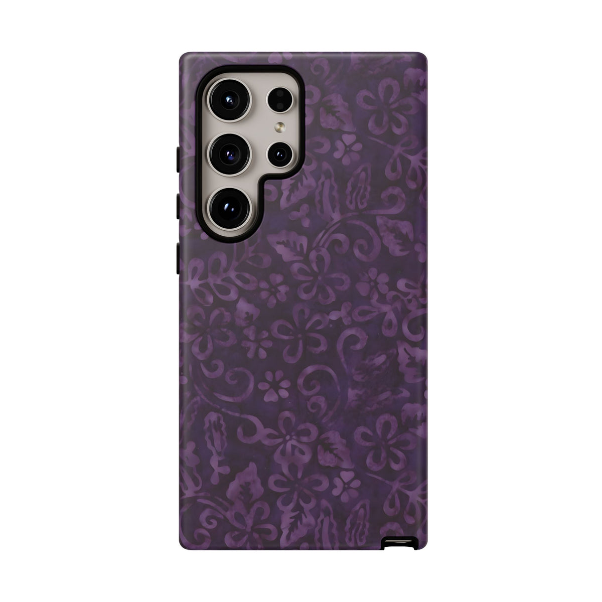 Dark Romance | Purple Batik Floral Galaxy Case
