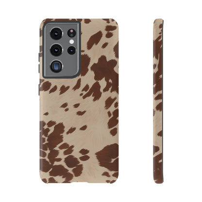 Rodeo Girl | Brown Cow Print Case