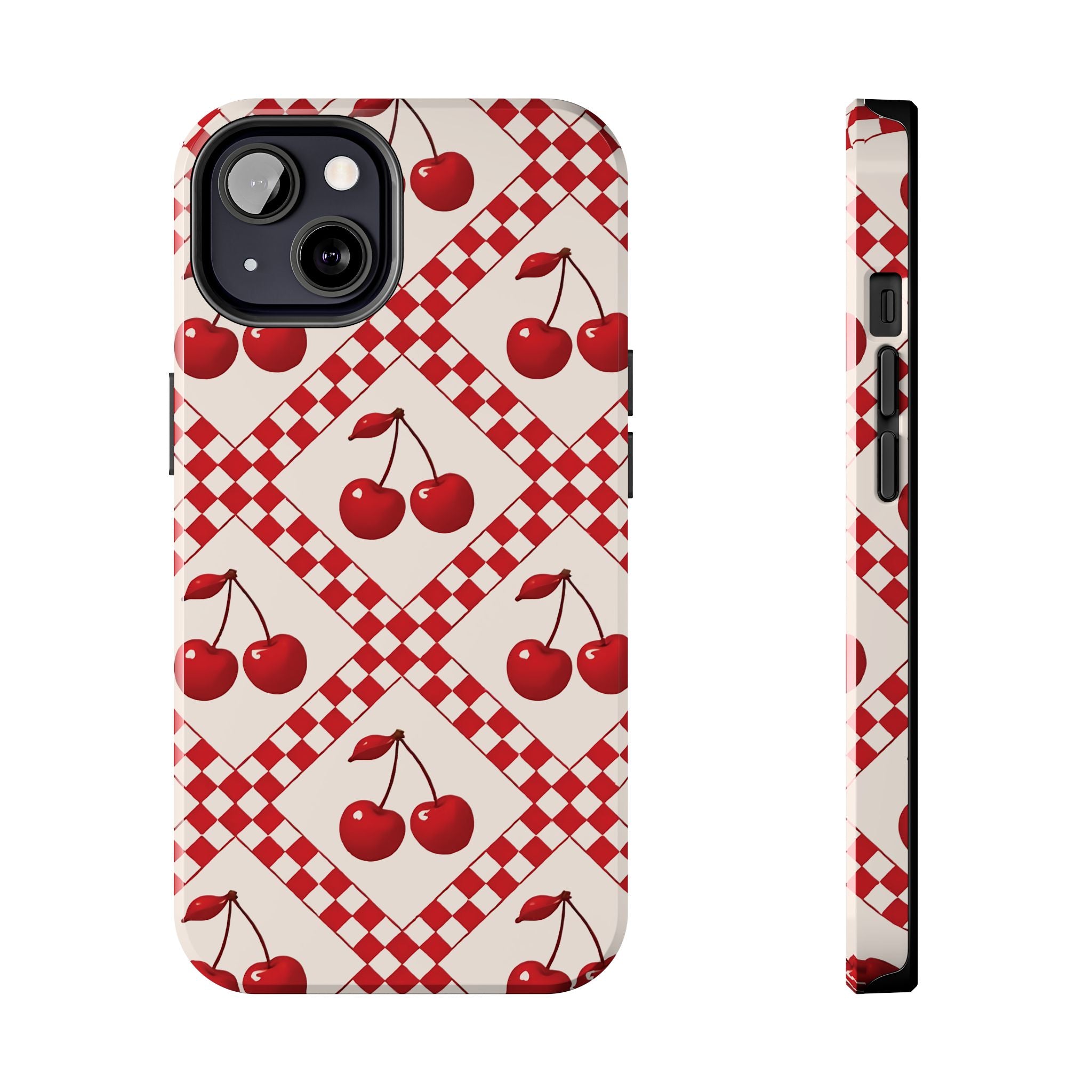 Cherry Check iPhone Case