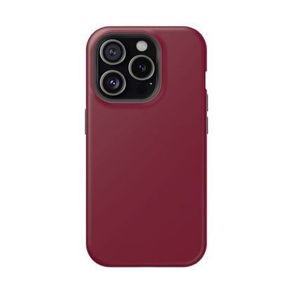 Burgundy Bliss | Satin Finish iPhone Case