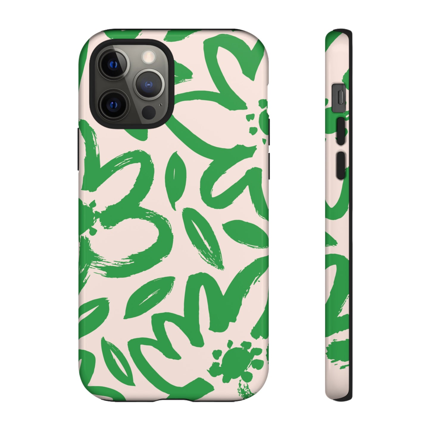 Happy | Green Modern Floral Case