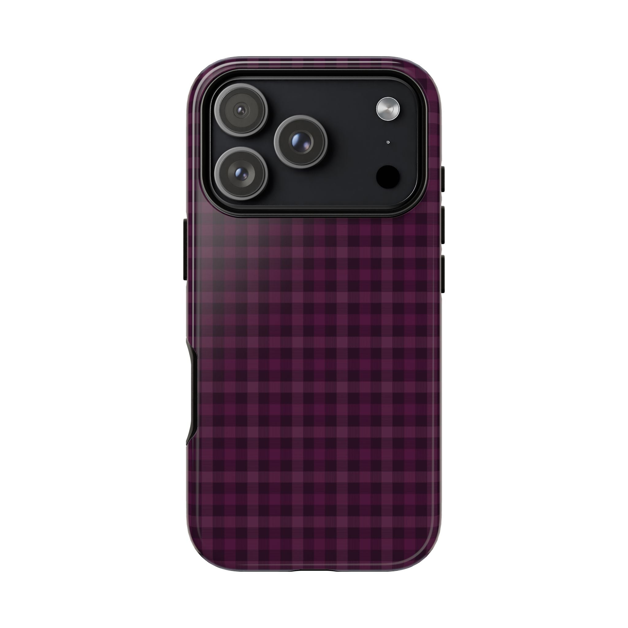 Plum Crush | Purple Plaid iPhone Case