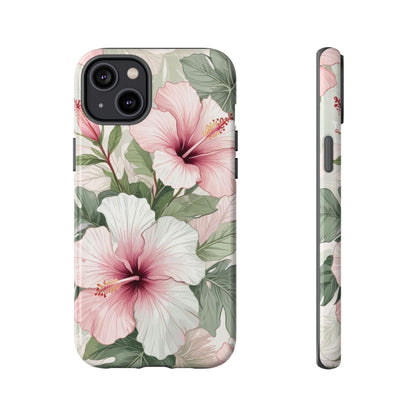 Island Hopping | Green & Pink Tropical Floral Case