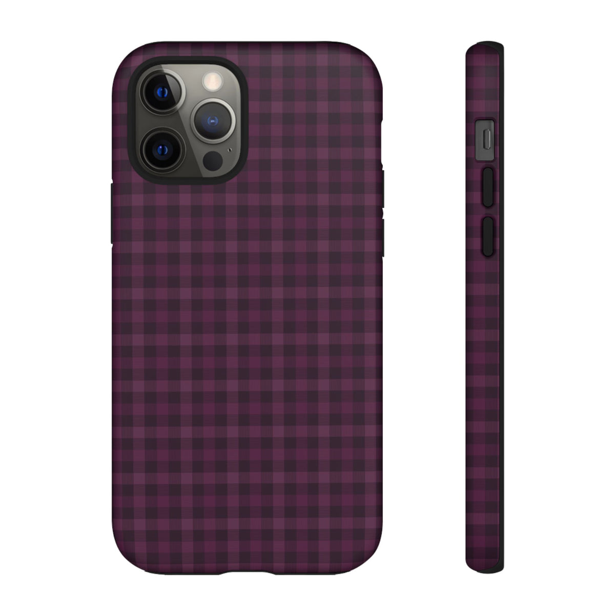 Plum Crush | Purple Plaid iPhone Case