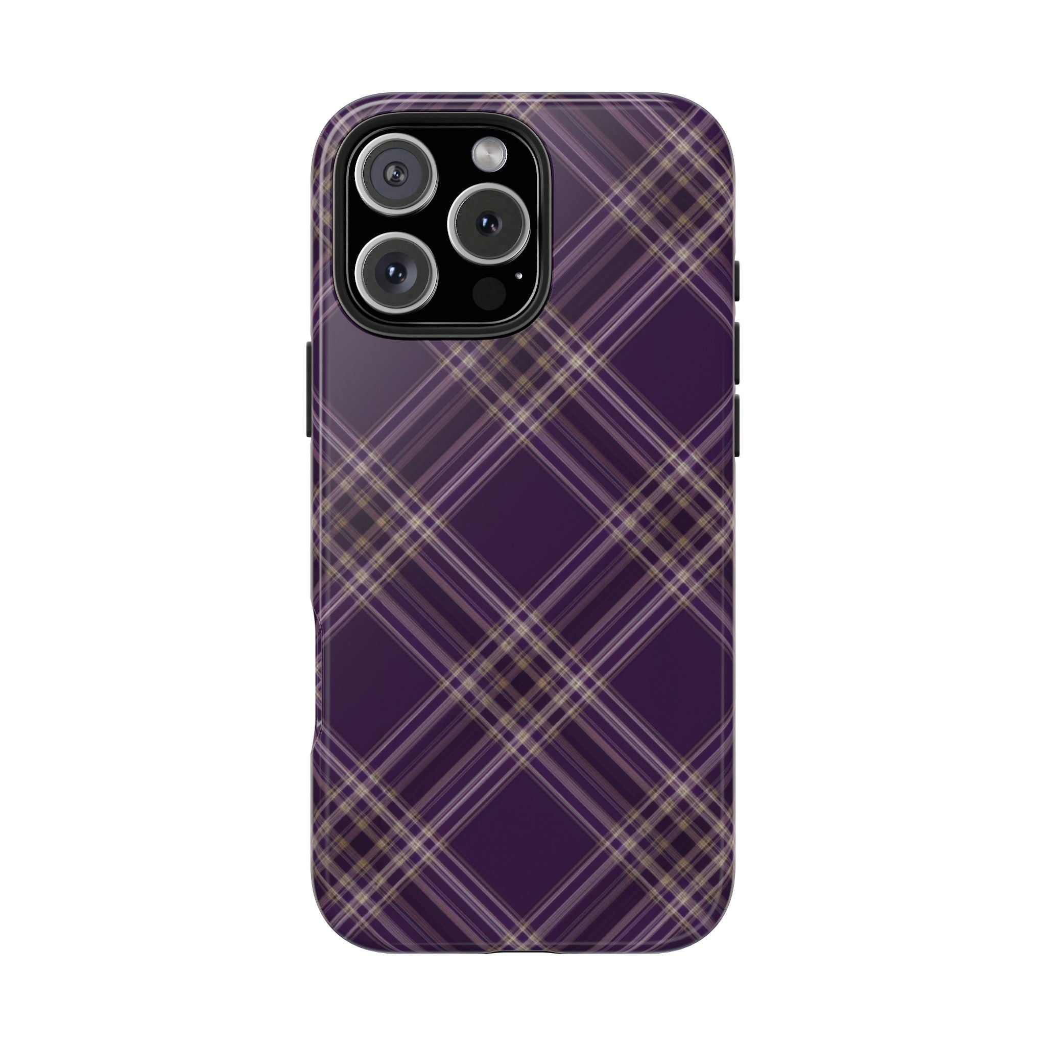 Plaid Prune | Coque iPhone Rétro