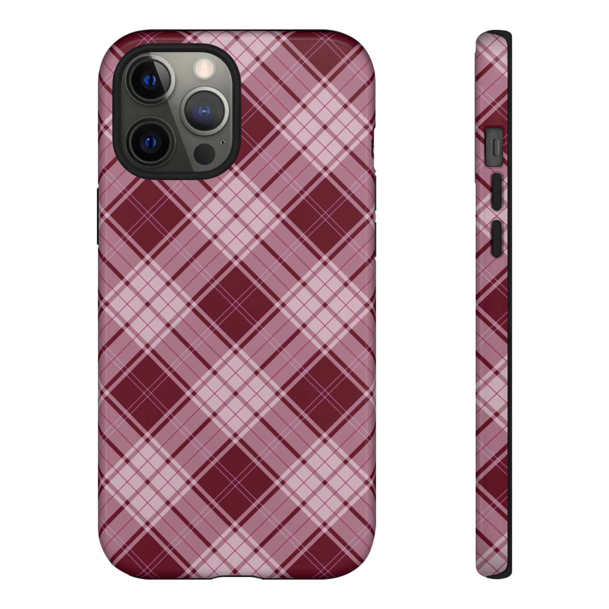 Berry Cute | Plaid iPhone Case