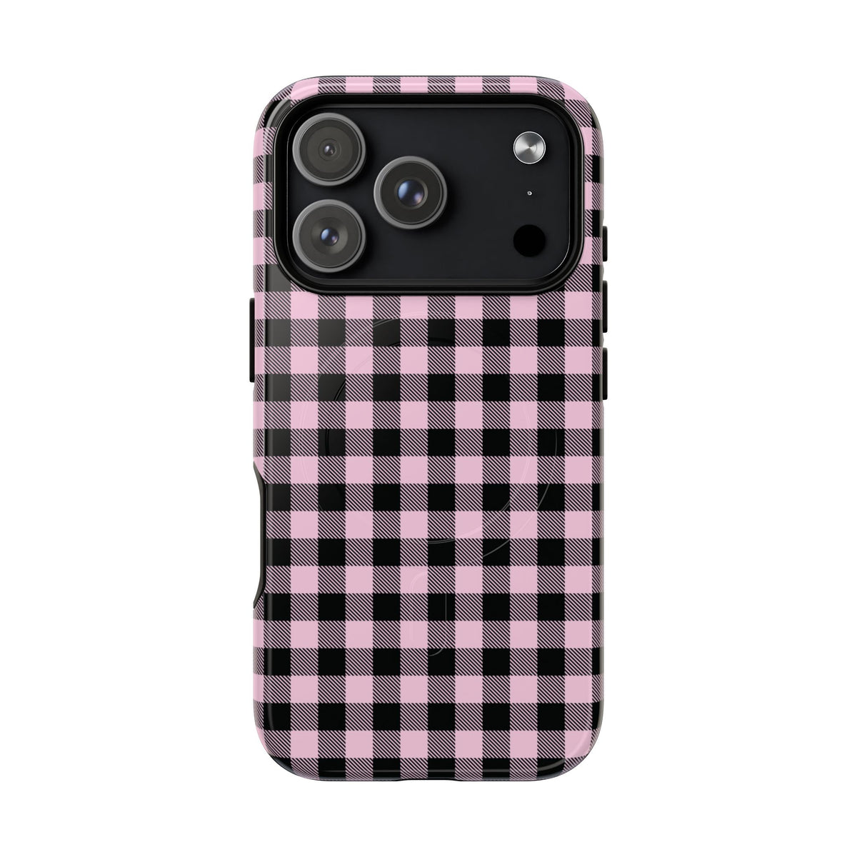 Pink Punk | Pink & Black Check MagSafe Case