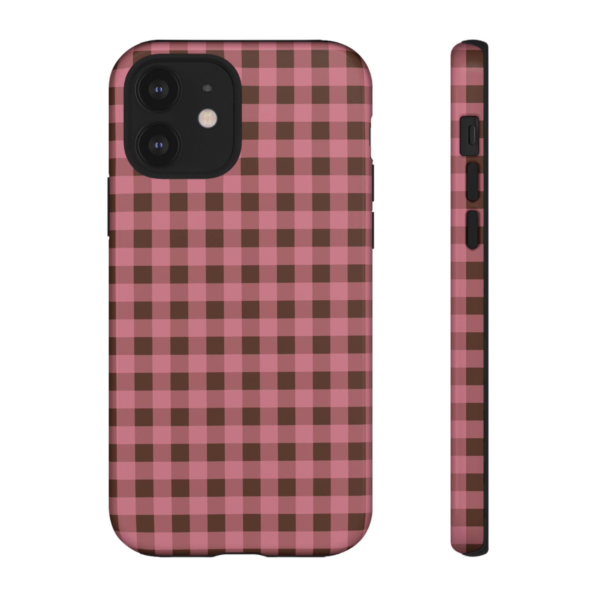 Rosy Gingham Phone Case