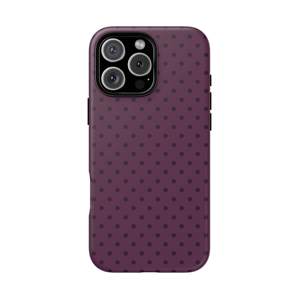 Plum Mood | Polka Dot iPhone Case