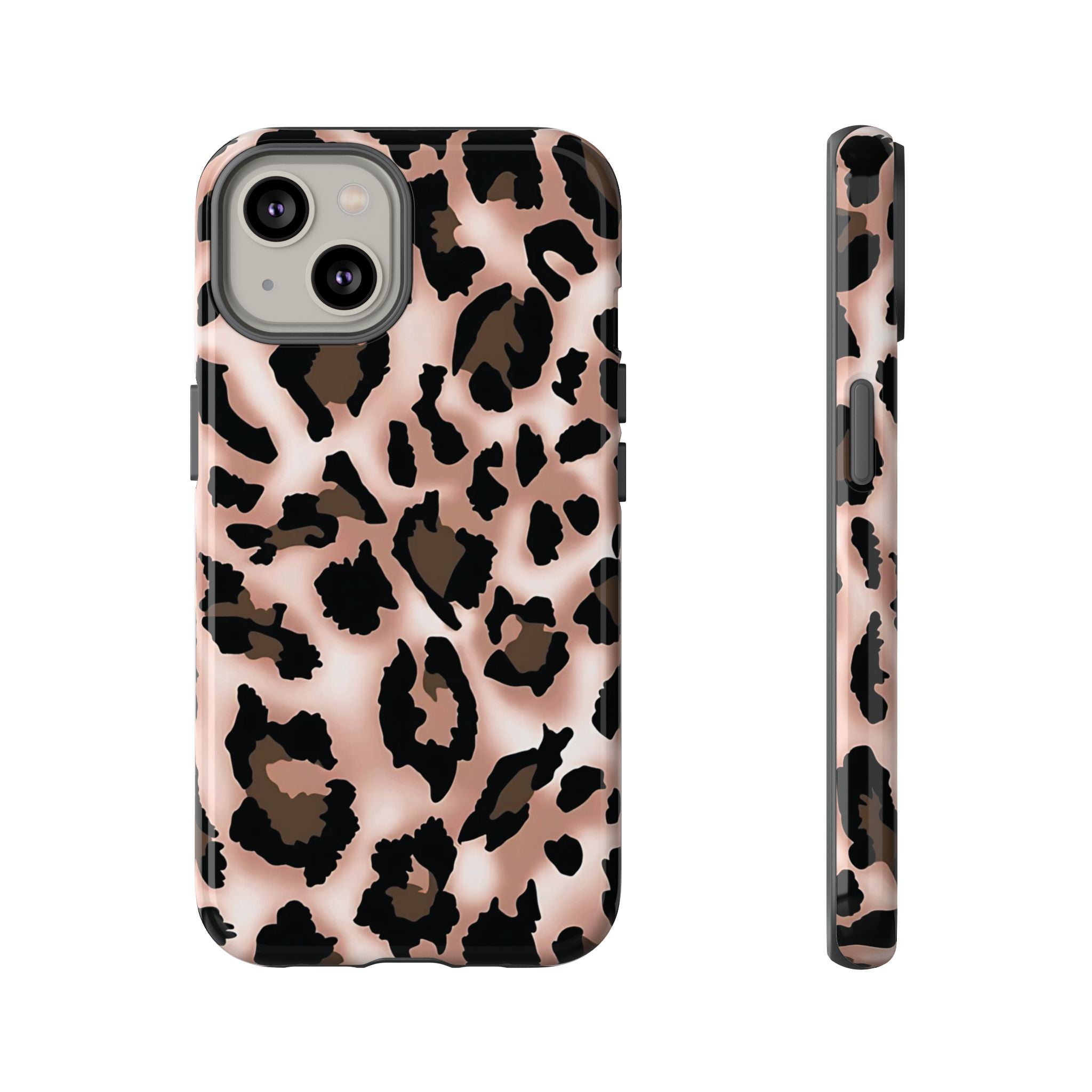 Funda para iPhone con estampado de leopardo y manchas