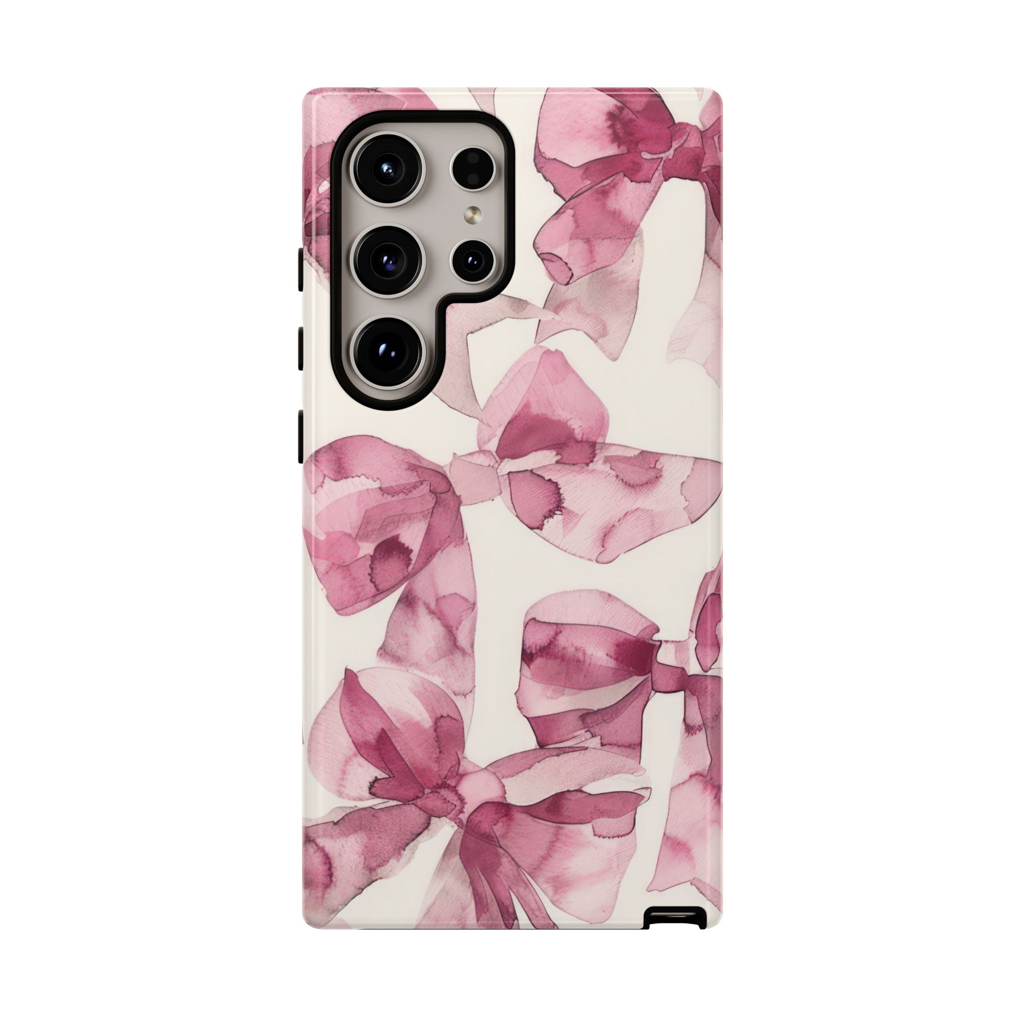 Whimsy Pink Bow Galaxy Case