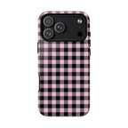 Pink Punk | Pink & Black Gingham MagSafe Case