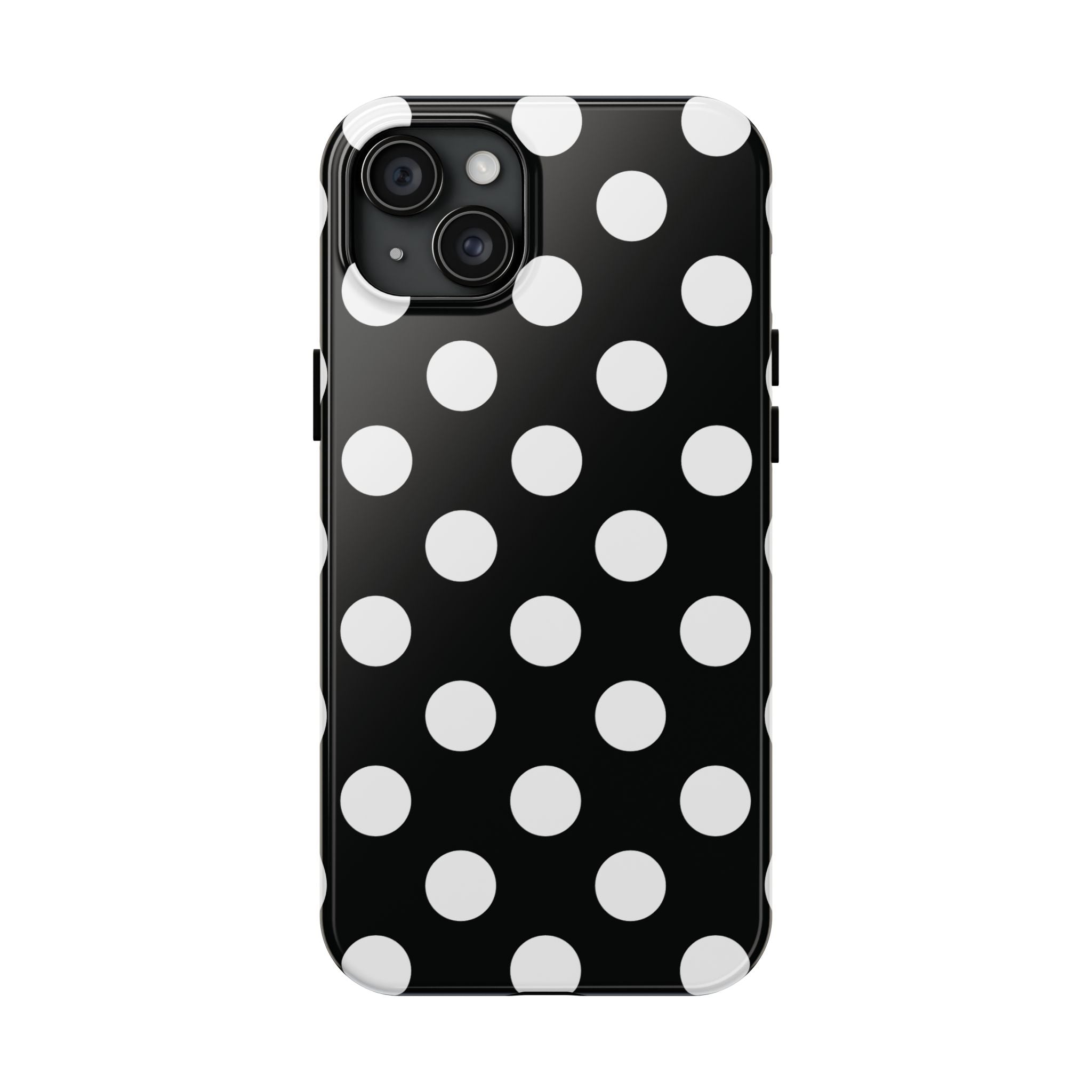 Polka Dots Black & White iPhone Case