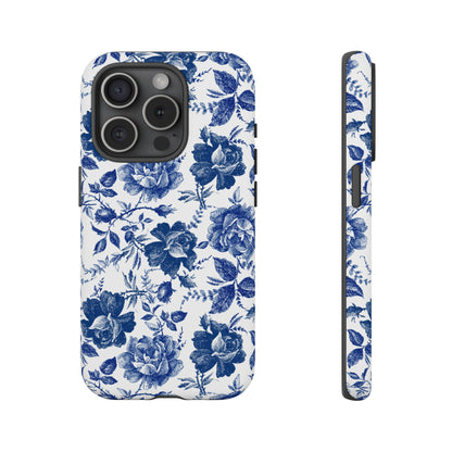 Indigo Rose | Blue Floral Case