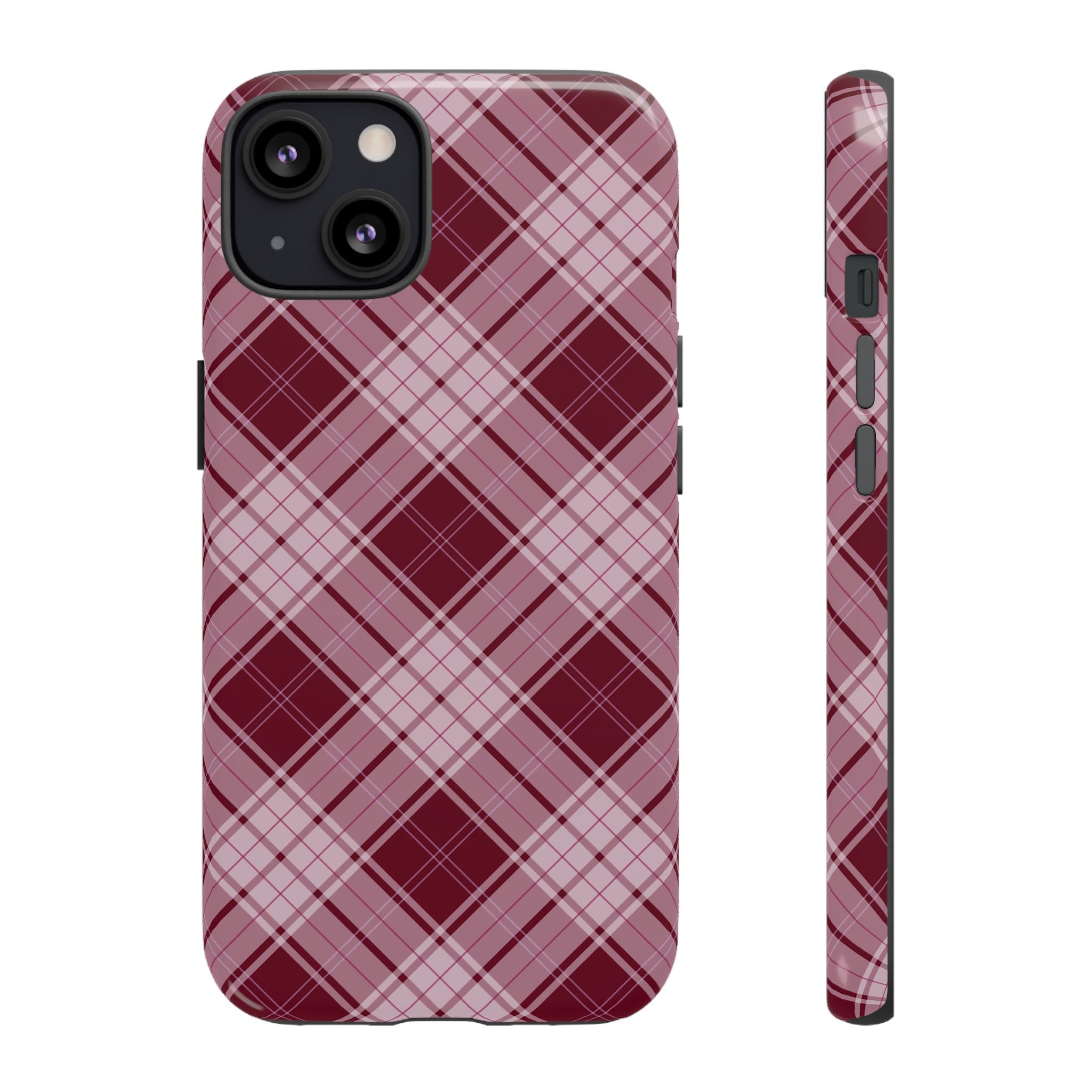Berry Cute | Plaid iPhone Case