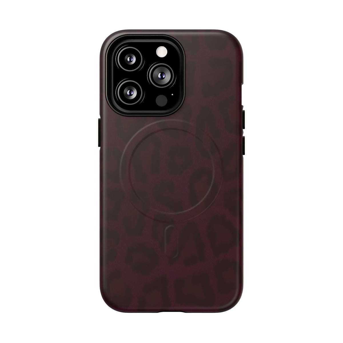 Black Cherry | Burgundy Leopard MagSafe Case