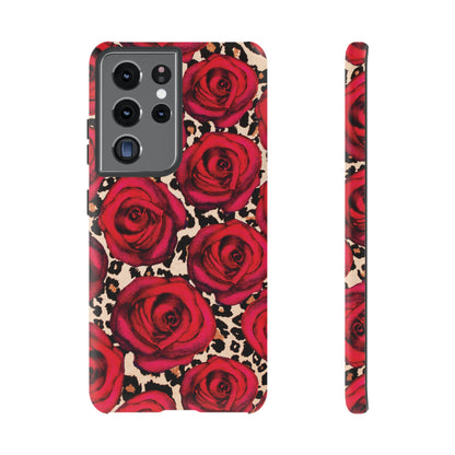 Rose Leopard | Red Floral Case