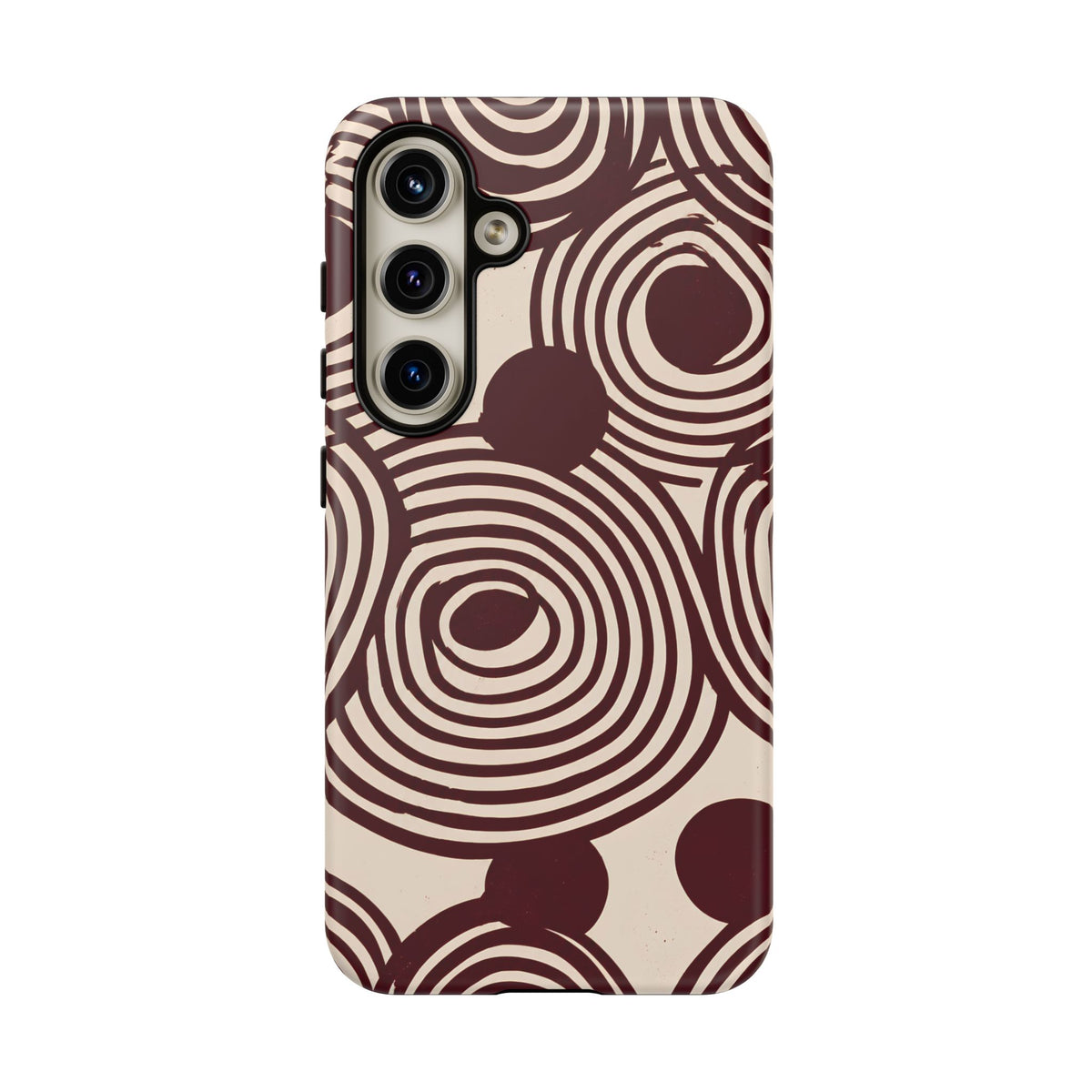 Retrograde | Burgundy Retro Geometric Galaxy Case