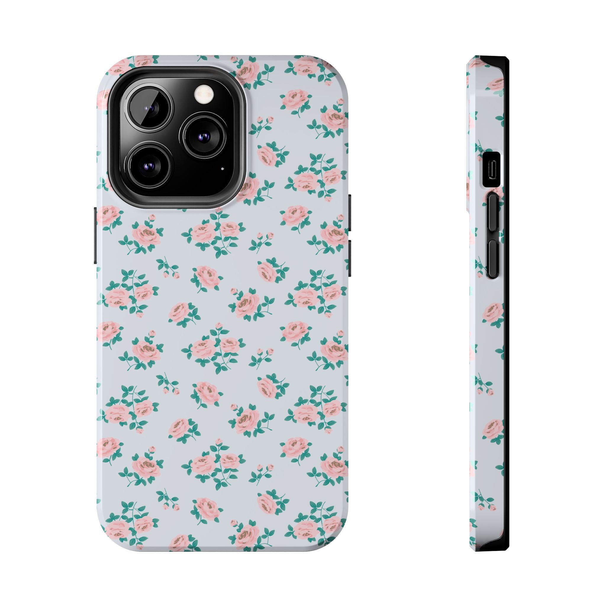 Baby Blue Floral iPhone Case