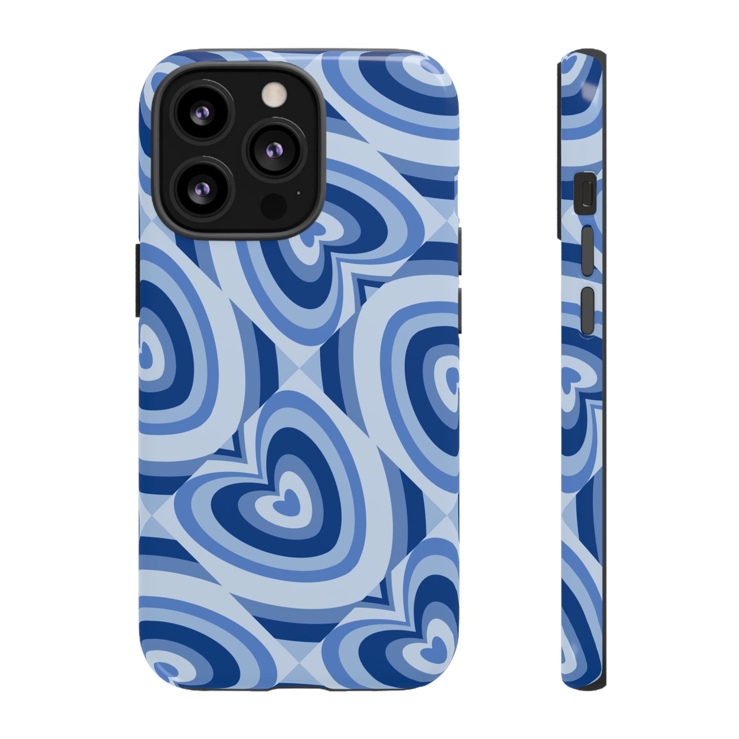 Hearts Squared | Blue Heart Pattern Case