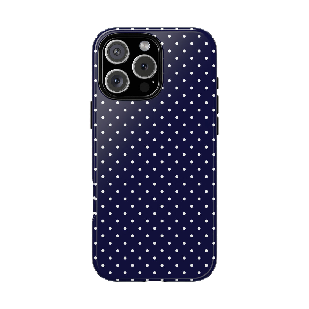 Dotty Chic | Navy Polka Dot iPhone Case
