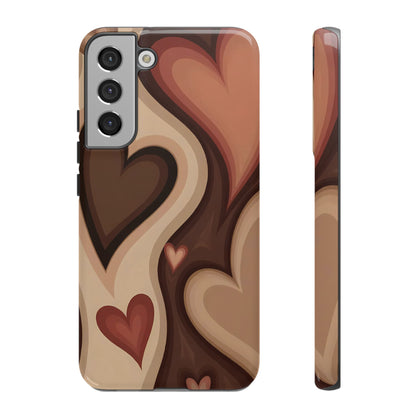 El ritmo está en el corazón | Funda Galaxy Retro Hearts