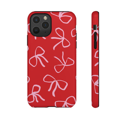 Ribbons & Bows | Red Coquette iPhone Case