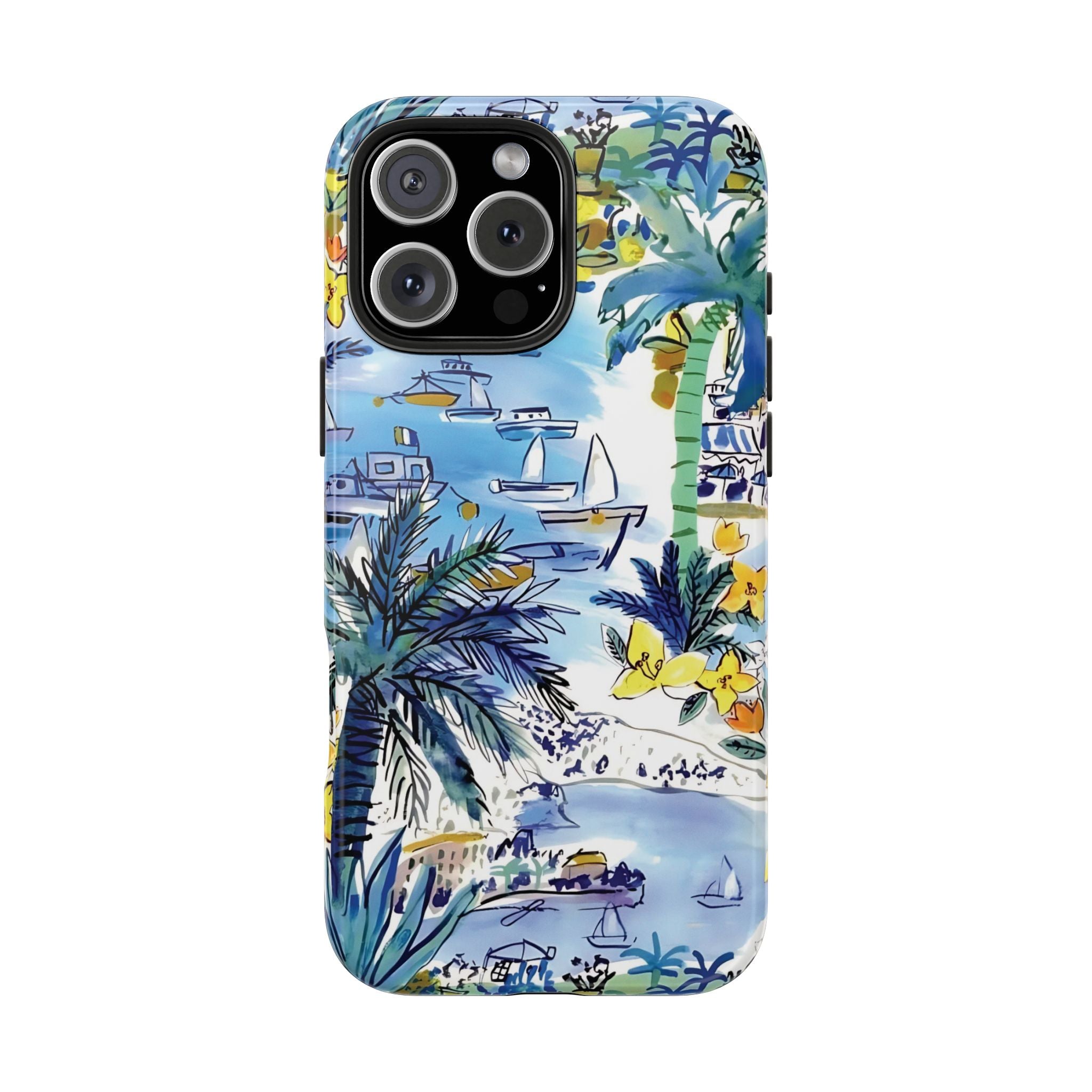 Island Life Watercolor iPhone Case