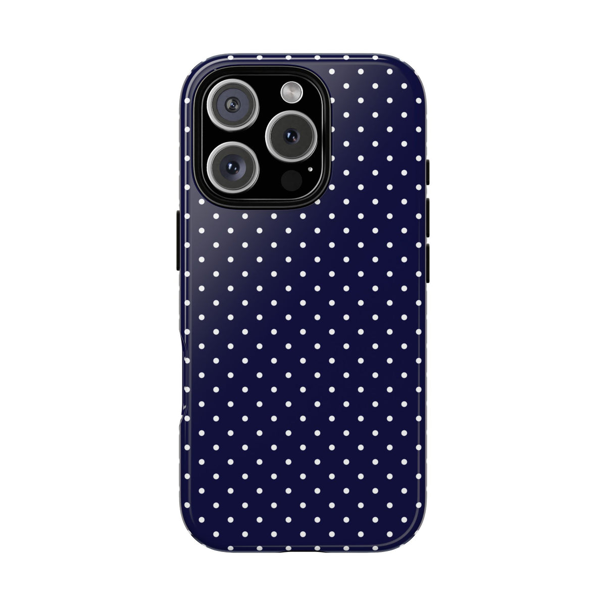 Dotty Chic | Navy Polka Dot iPhone Case
