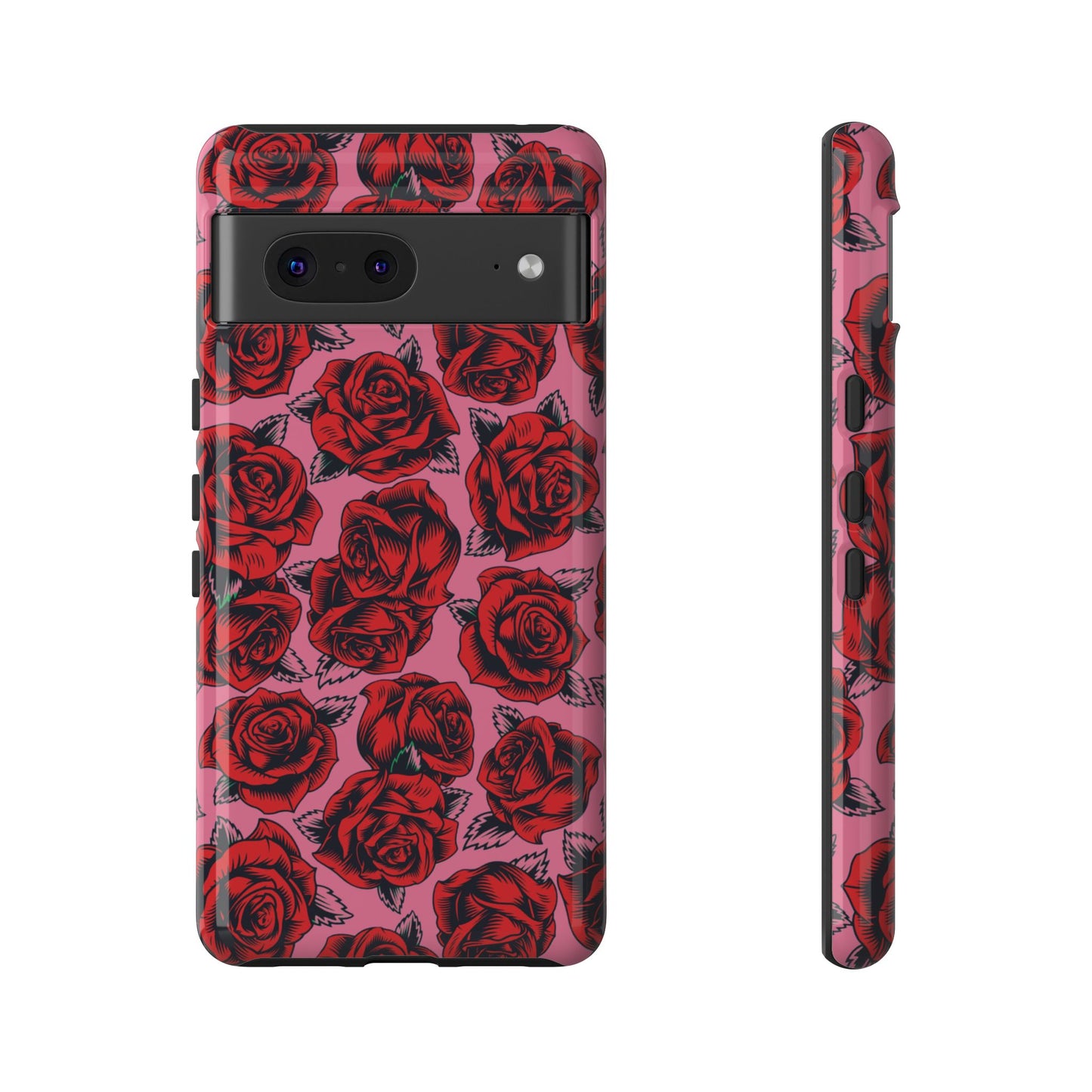 Love Story | Red & Pink Pop Art Rose Floral Case