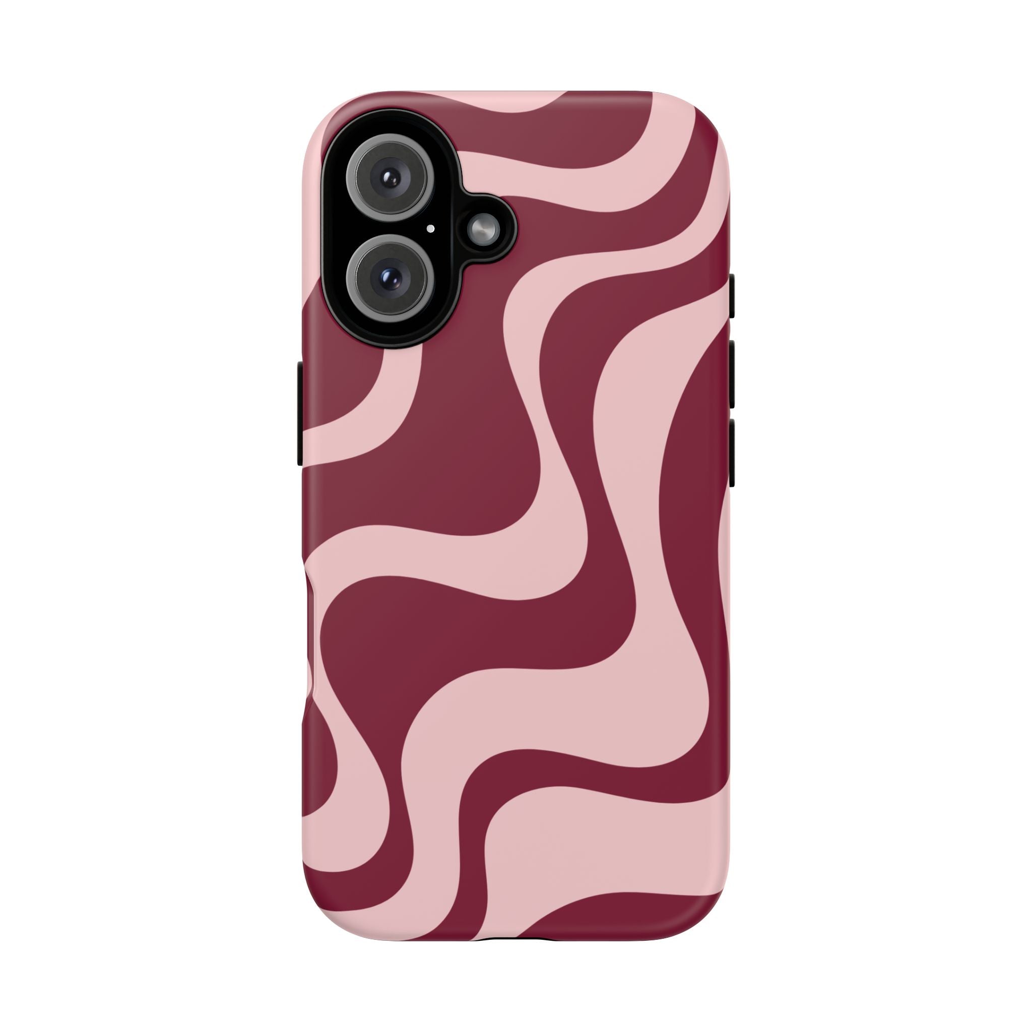 Burgundy Waves | iPhone Case