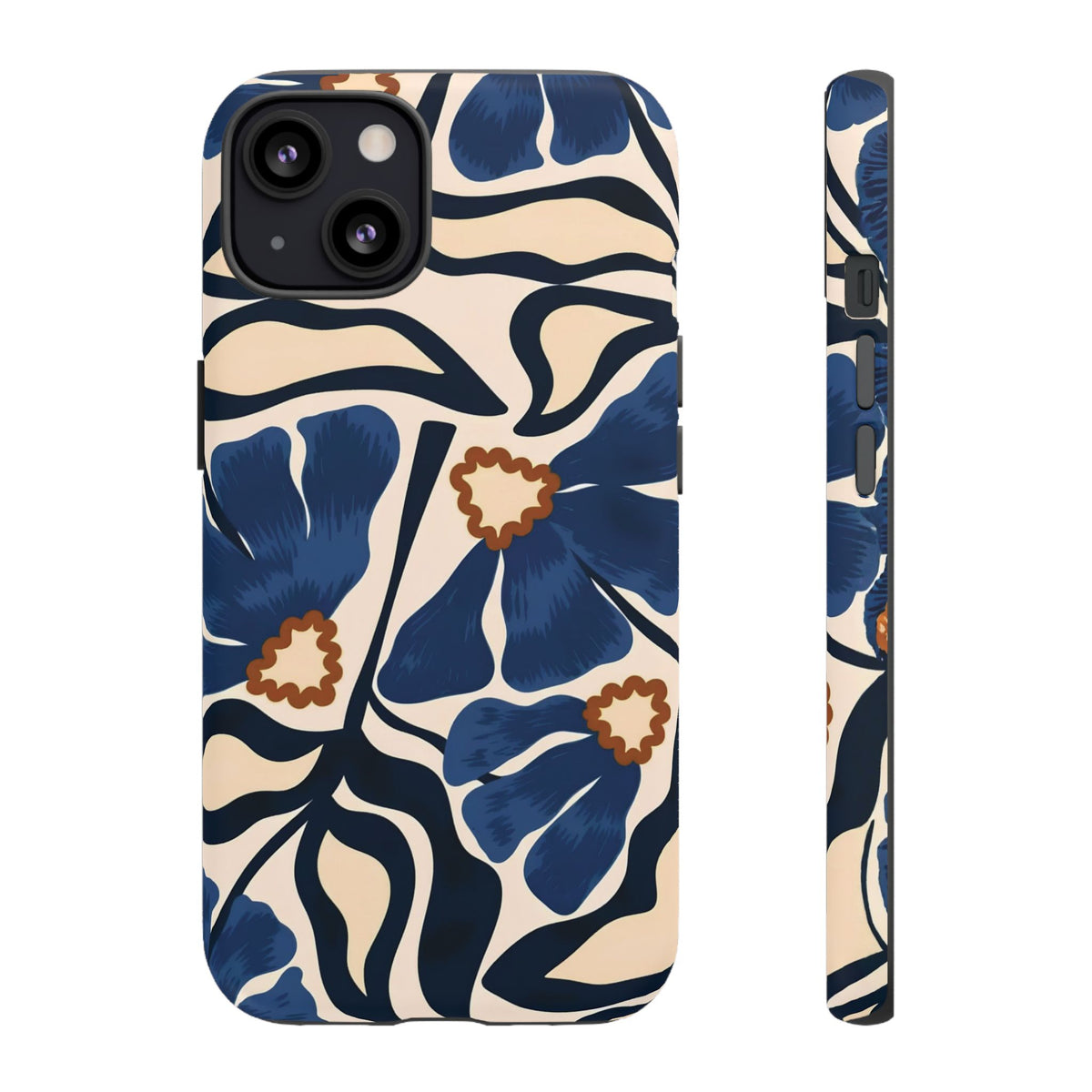 Blue Note | Painted Floral iPhone Case