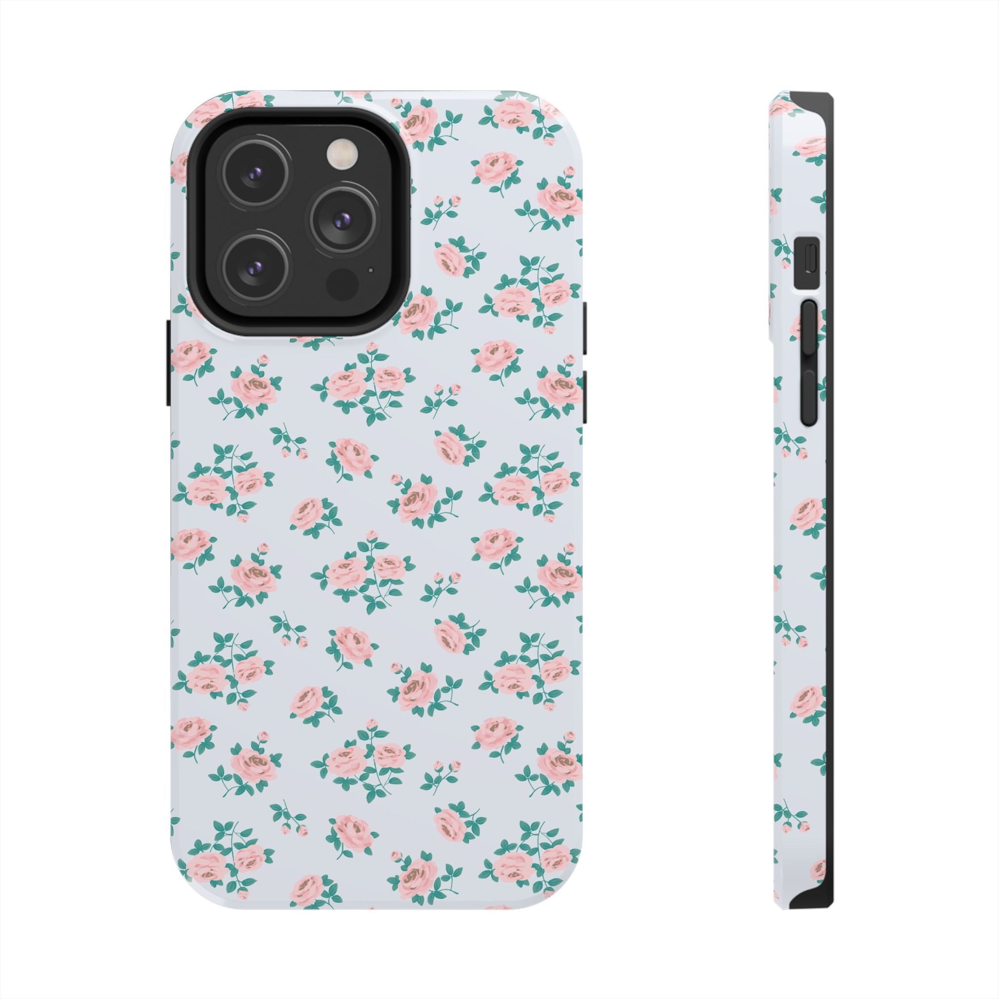 Baby Blue Floral iPhone Case