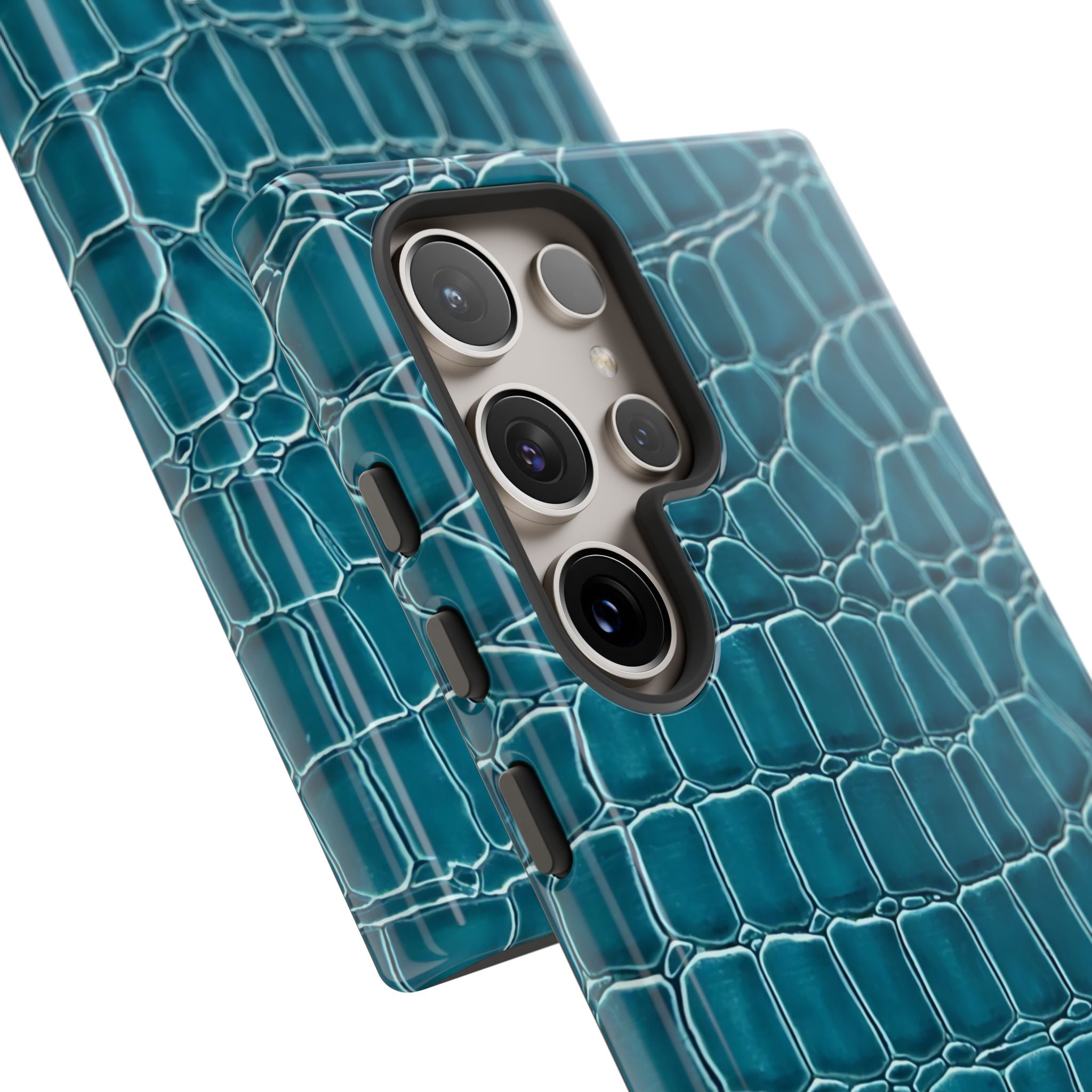 Teal Croc Galaxy Case