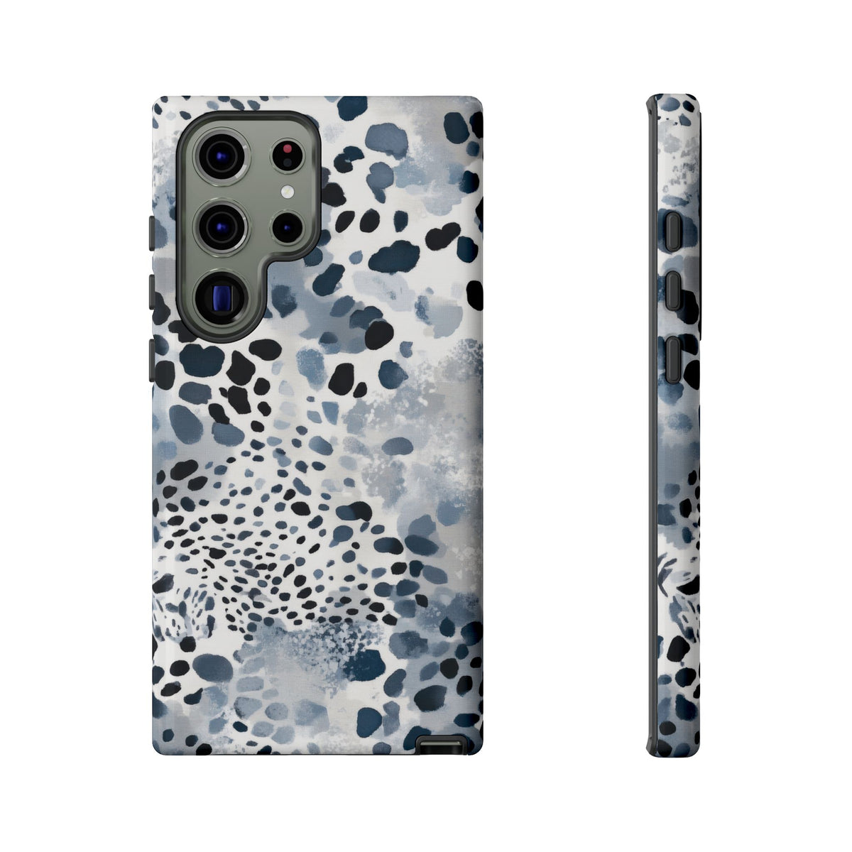 Spotted in Blue | Abstract Animal Print Galaxy Case