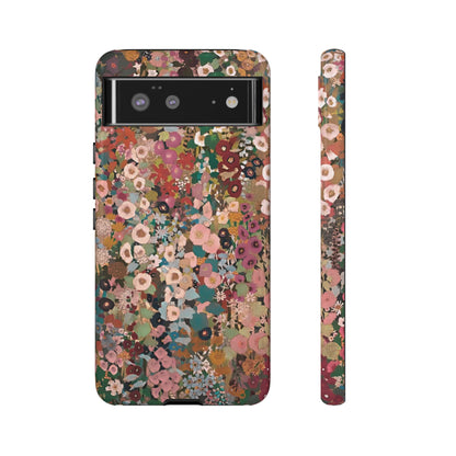 Estuche de píxeles con diseño floral de Wallflower