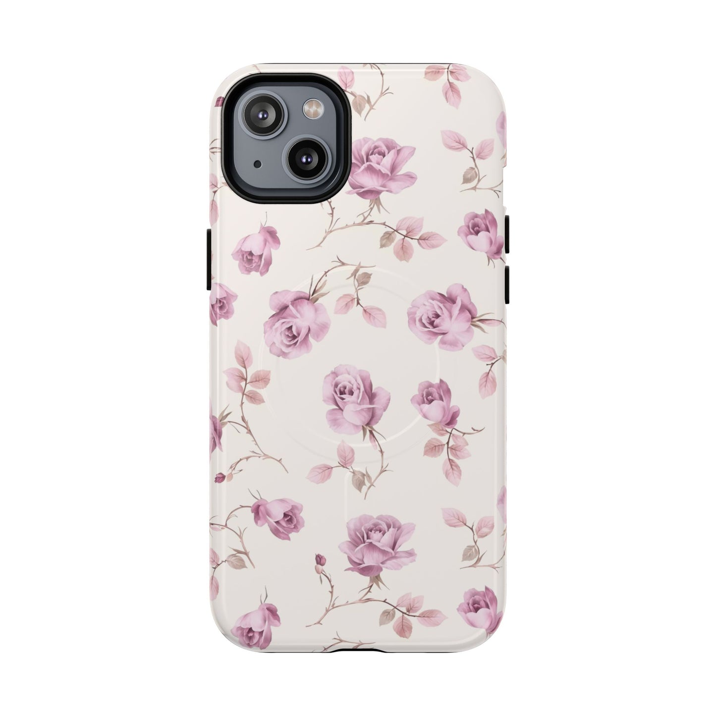 Funda MagSafe con diseño floral y estilo vintage Rose