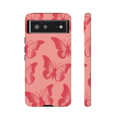 Social Butterfly | Peachy-Pink Butterfly Case