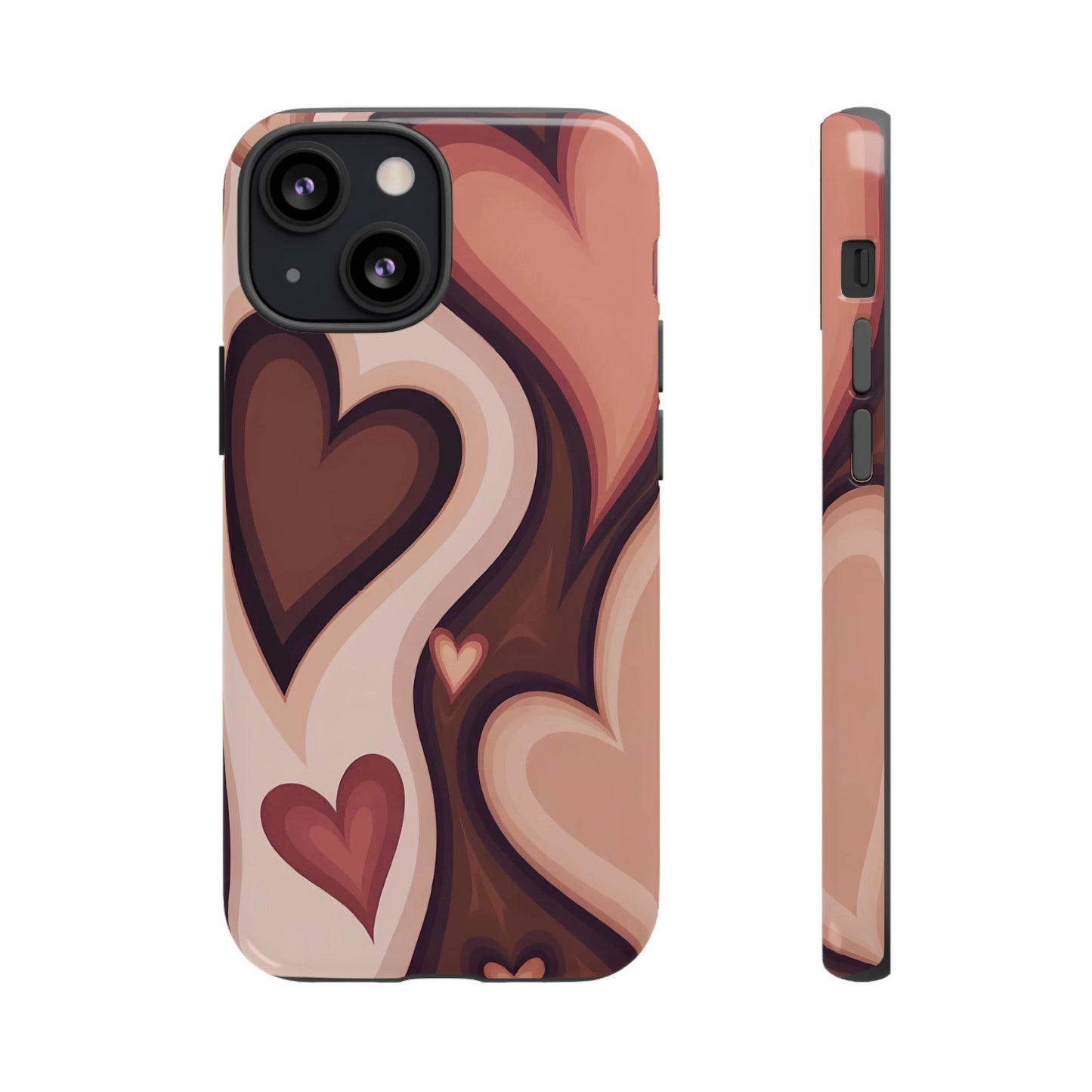 Groove Is in the Heart | Retro Hearts iPhone Case