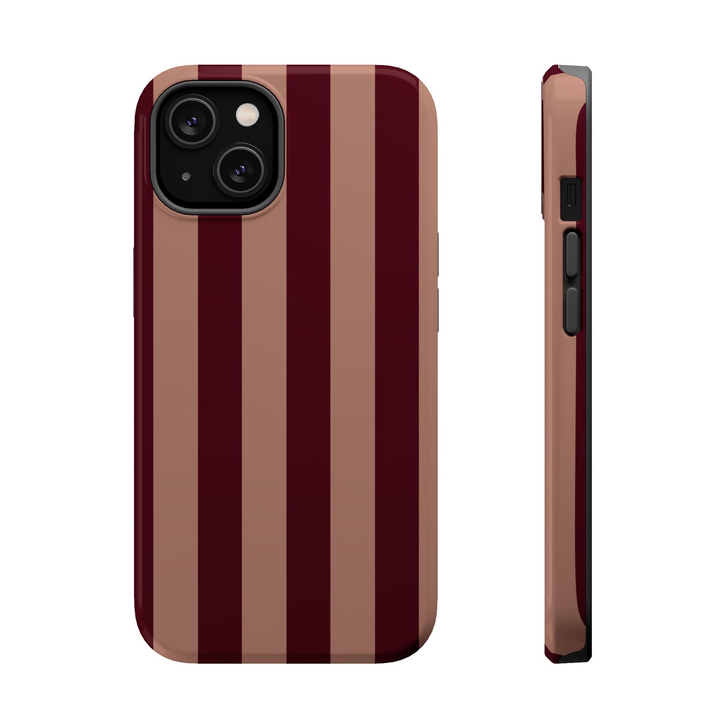 Tribeca | Burgundy Striped iPhone Case