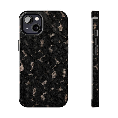 Midnight | Black Lace iPhone Case