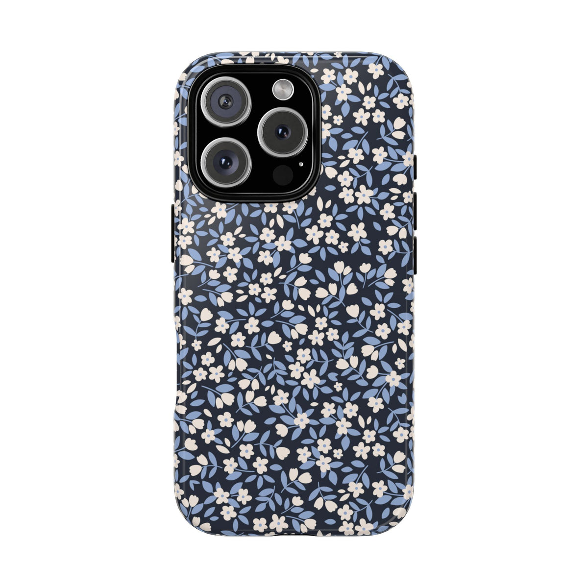 Ditsy Darling | Navy Blue Floral iPhone Case