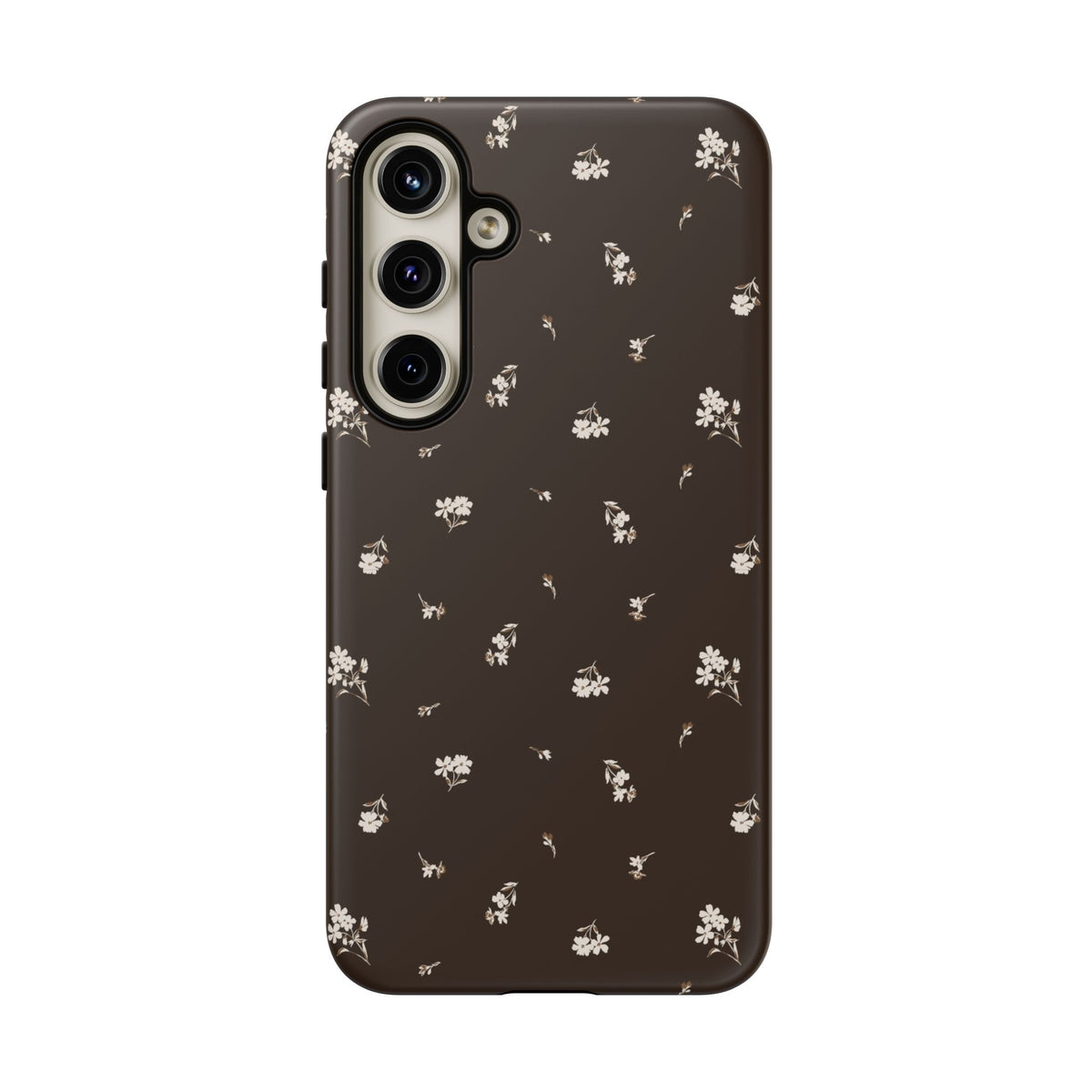 Sweet Nothings | Chocolate Brown Floral Galaxy Case