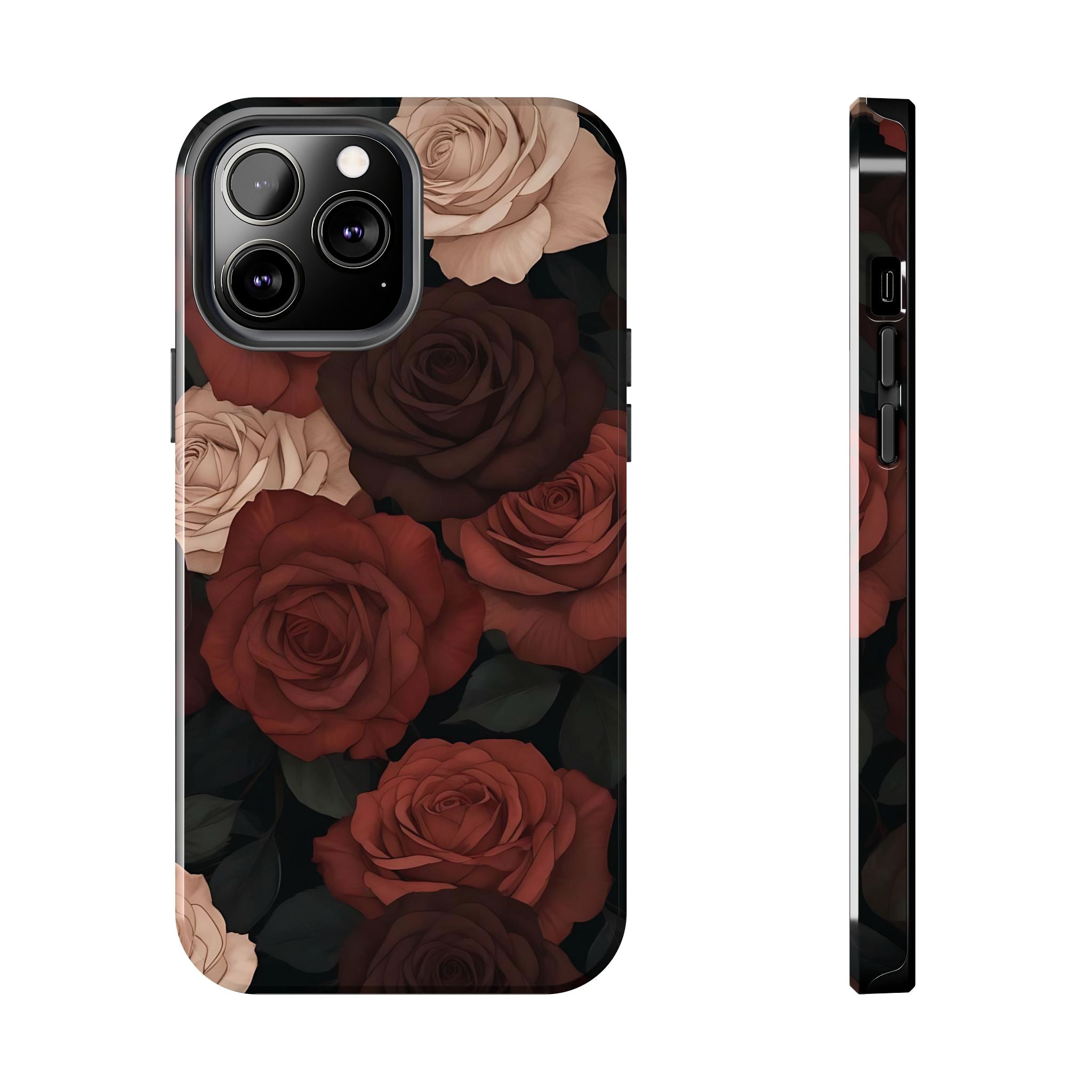 Chocolate Roses Floral iPhone Case