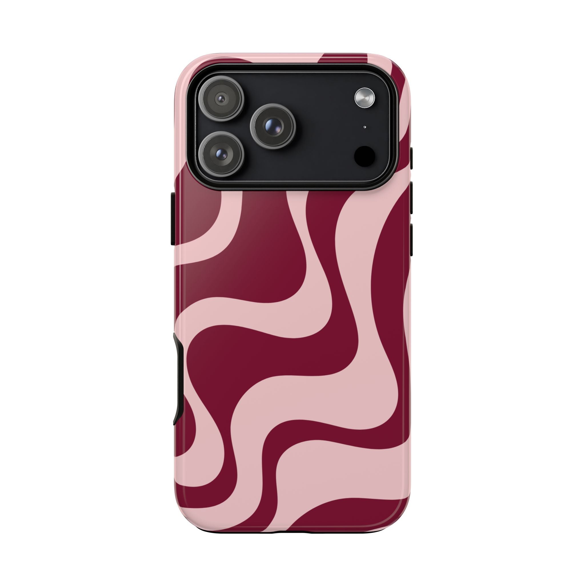 Burgundy Waves | iPhone Case