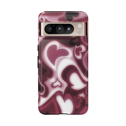 Dreamy Hearts | Retro Pixel Case