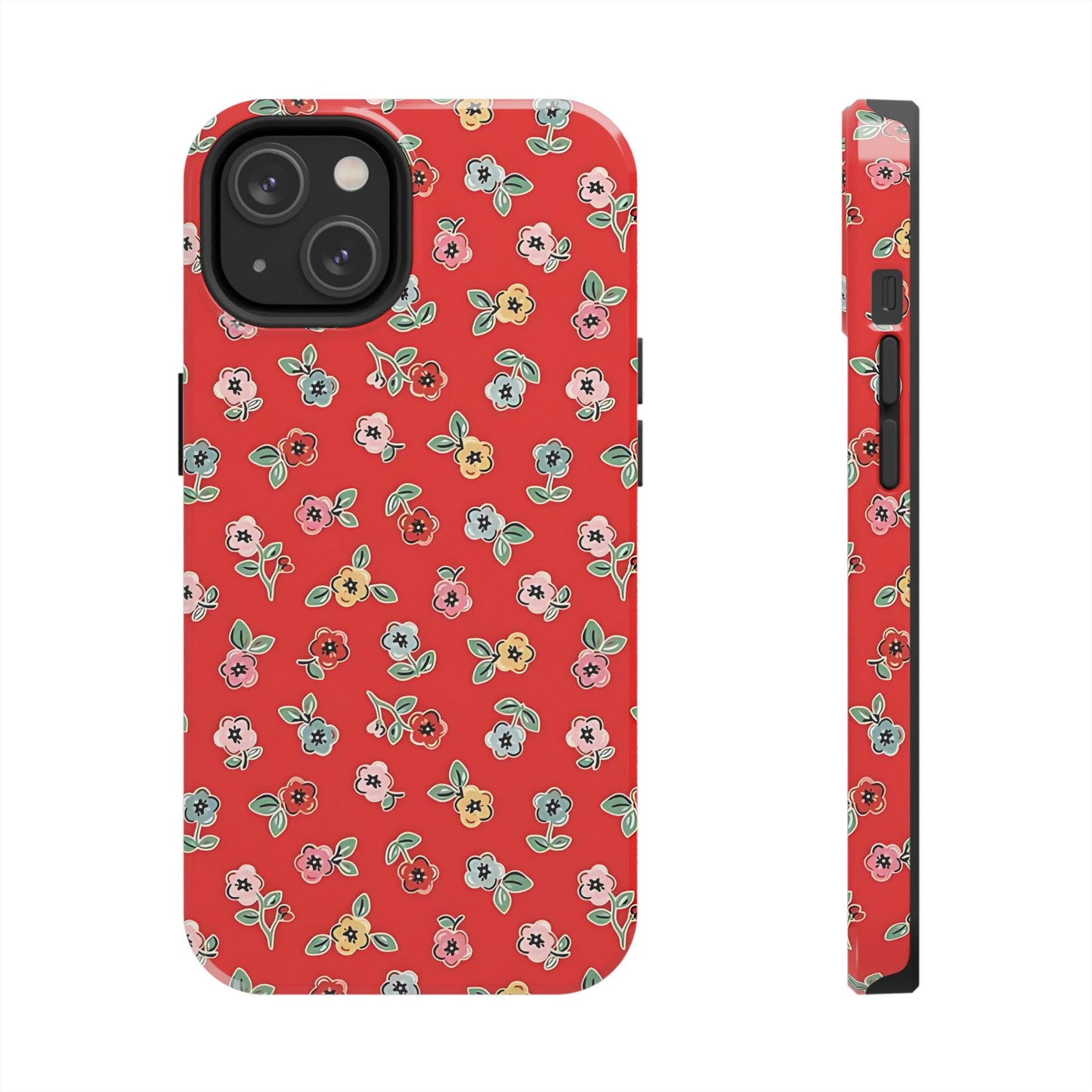 Tiny Blooms | Red Floral iPhone Case