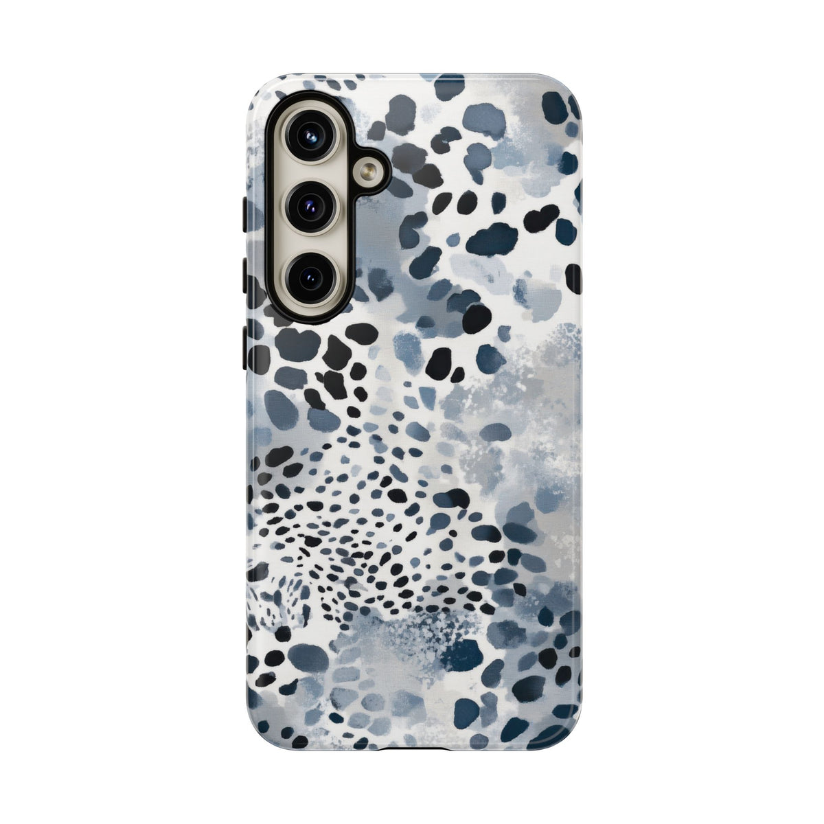 Spotted in Blue | Abstract Animal Print Galaxy Case