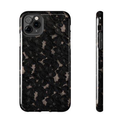 Midnight | Black Lace iPhone Case